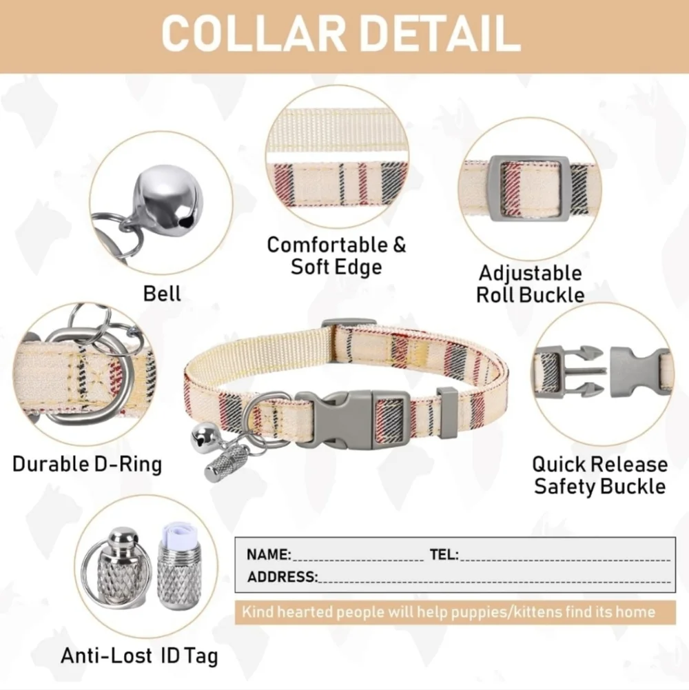 Pet Harness Collar and Leash Set